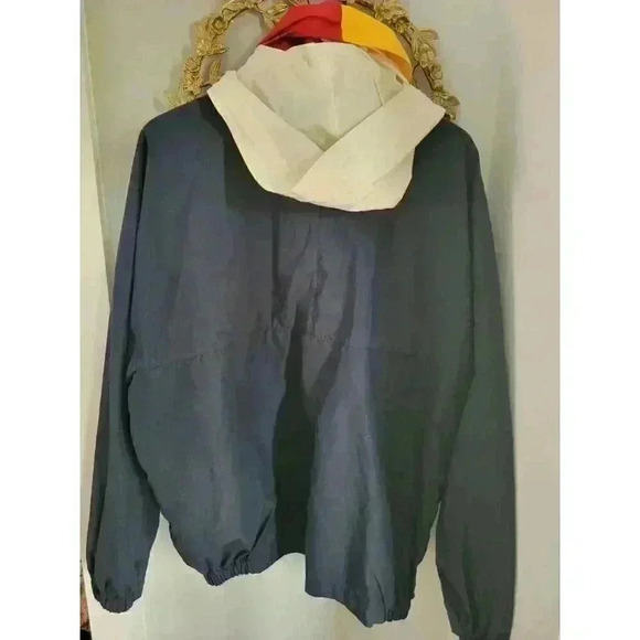 VINTAGE Nautica Jacket Mens Size Large Blue Full Zip Windbreaker Yachting 90s - Picture 7 of 9
